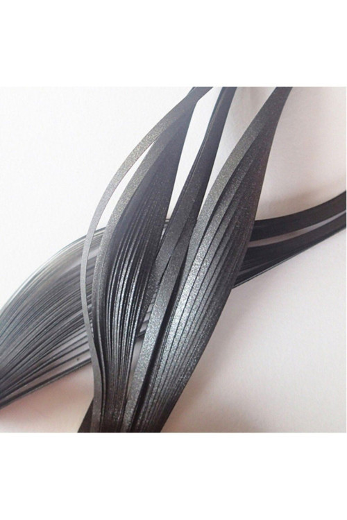 3Mm Gümüş Gri Renkli 50 Adetli Sedefli Quilling Kağıdı