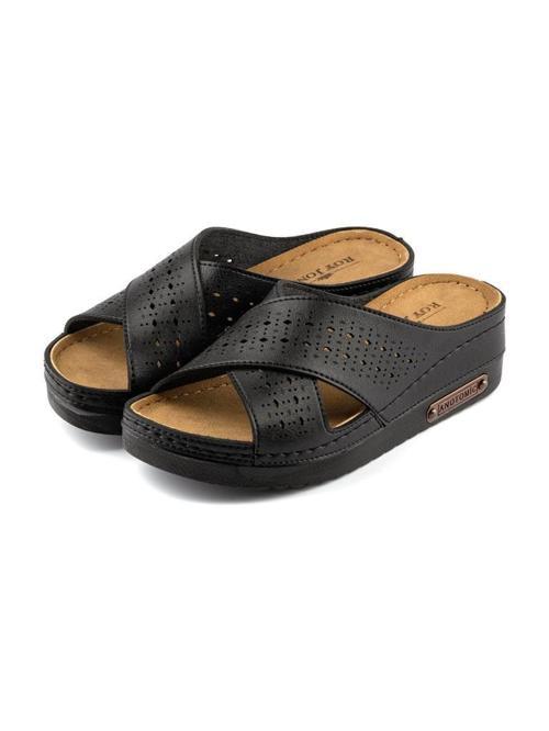 3025 SİYAH COMFORT CASUAL ANATOMİK RAHAT TERLİK