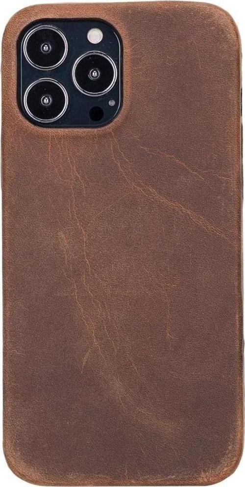 Apple iPhone 13 Pro Max Uyumlu Deri Arka Kapak ROCK G2