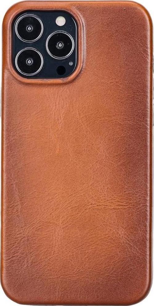 Apple iPhone 13 Pro Max Uyumlu Deri Arka Kapak ROCK RST2EF Taba