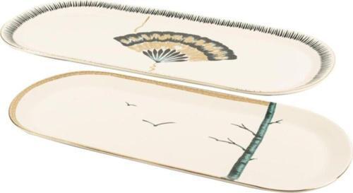 Grace 2'li Oval Servis Tabağı 42 Cm + 34 Cm