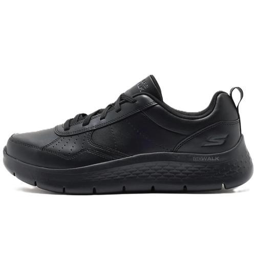 Go Walk Flex-Steady Up Mens Leather Sneaker Hakiki Deri Erkek Günlük Spor Ayakkabı Siyah