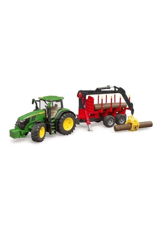 03154 JOHN DEERE TRAKTÖR VE KÜTÜK TAŞIYICI RÖMORK