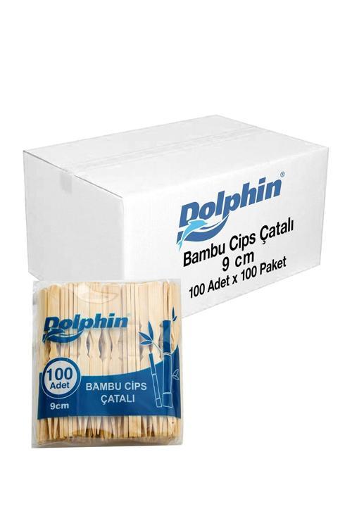 Dolphin Bambu Cips Çatalı 9cm 100lü X 100 Paket (koli)