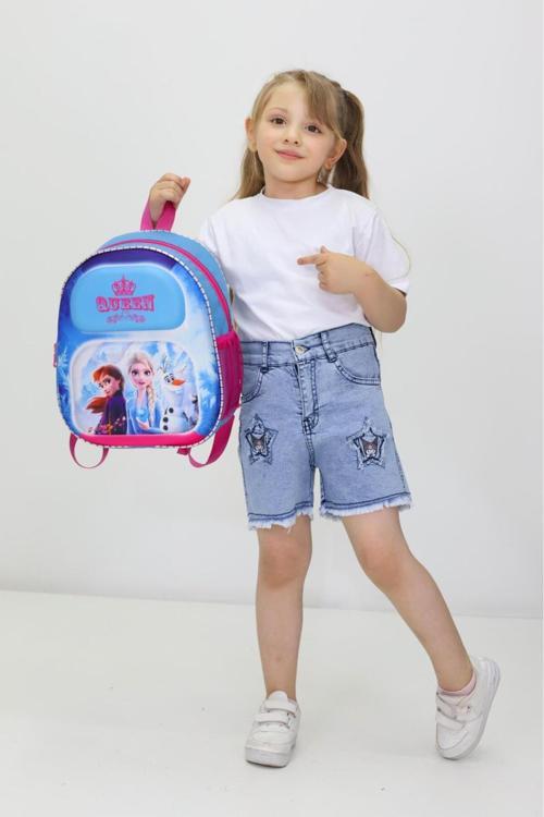 Karlar Ülkesi Frozen Temalı Ortopedik Anaokulu ve İlkokul Çantası