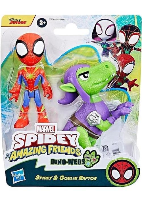 Spıdey Dıno Webs Spıdey And Goblın Raptor F9478 G0120 Lisanslı Ürün