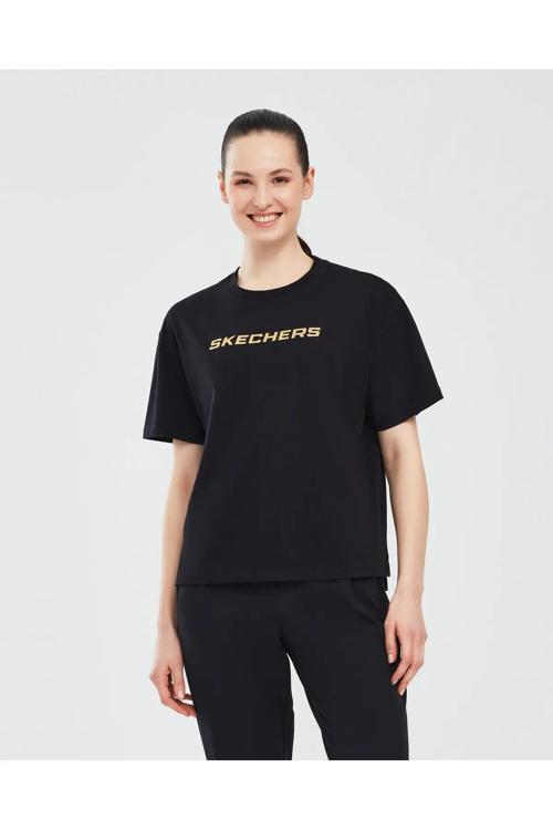S241012-001 Graphic W Sleeve Kadın Spor Tişört