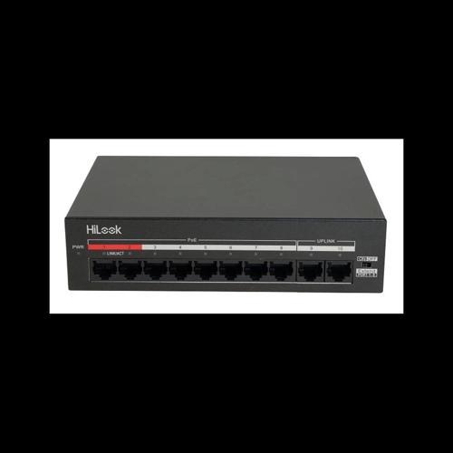 Hılook Ns-0110mp-60, 8 Port, Megabit, Poe 60w, 2 Port Megabit Uplink, Yönetilemez, Masaüstü Switch