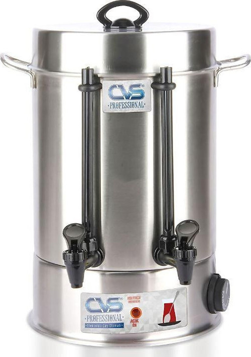 Dn 91107 . 80 Bardak Elektrikli Termostatlı 8 Lt Paslanmaz Çelik Semaver Çay Otomatı Makinesi