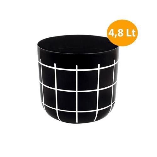 KRS-213 Dekoratif Karo Desenli Saksı 4.8 Litre No 3