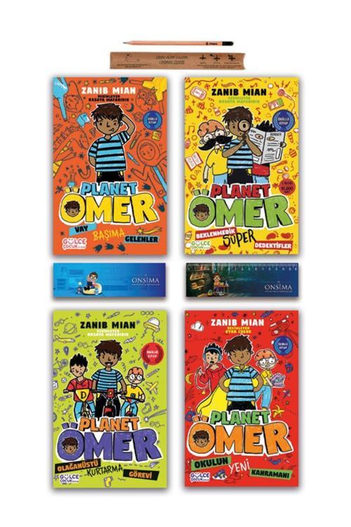 Gülce Kitap Planet Ömer Serisi 4 Kitap Set - Zanib Mian - Okulun Yeni Kahramanı - Vay Başıma Gelenler