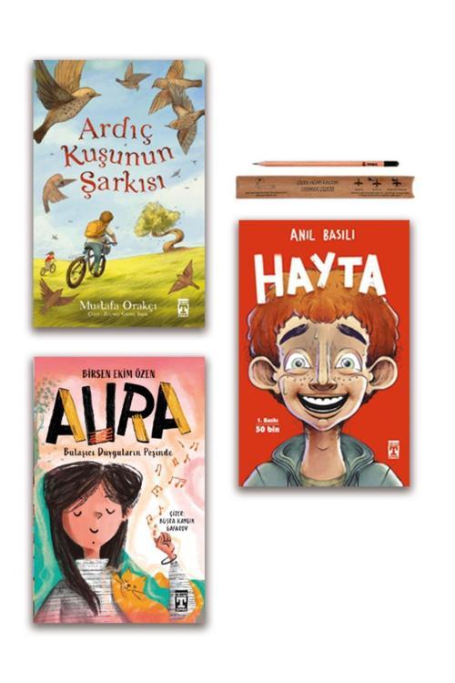 Timaş Yayınları Hayta - Ardıç Kuşunun Şarkısı - Aura Bulaşıcı Duyguların Peşinde Set 3 Kitap