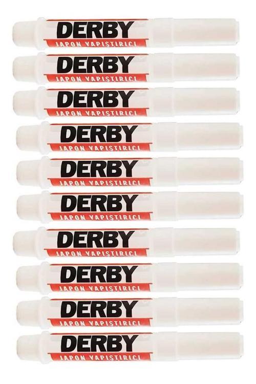 Japon Yapıştırıcısı Derby 10 Adet Mini Parmak Japon Yapıştırıcı Kuvvetli Hızlı Yapıştırıcı 1.5 Gr 10 Adet
