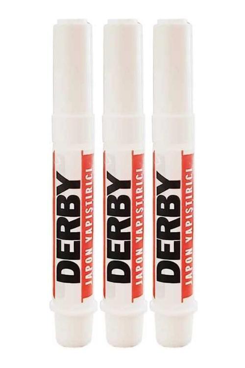 Japon Yapıştırıcısı Derby 3 Adet Mini Parmak Japon Yapıştırıcı Kuvvetli Hızlı Yapıştırıcı 1.5 Gr 3 Adet