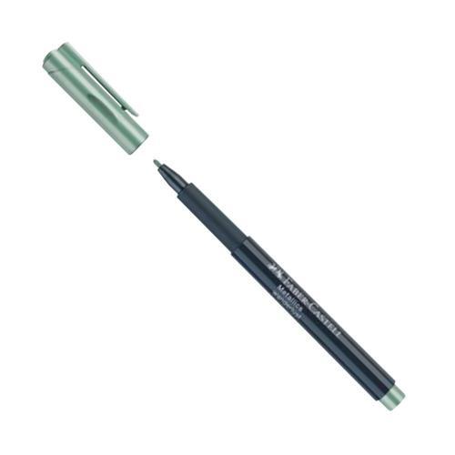 Turkuaz Metalik Marker Kalem 1.5 mm Keçe Uçlu 1 Adet Faber Turkuaz Metalik Markör Davetiye Kalemi 1 Adet