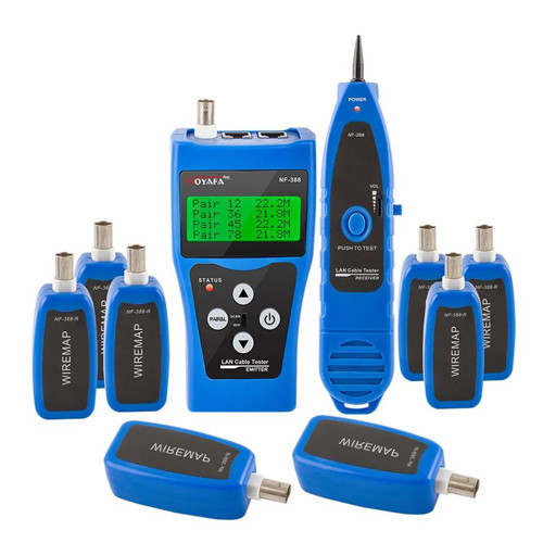 NF-388 Kablo Bulucu Arıza Tespit Cihazı Seti Ethernet Telefon İnternet Ağ Kablosu Cihazı
