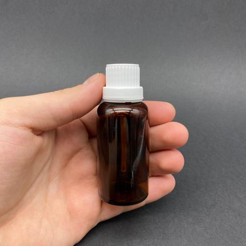 30 cc Fırçalı Cam  Şişe - Amber , 30 ml Kilitli Kapaklı Fırçalı Cam Şişe  x 3 Adet