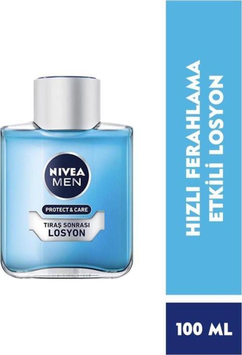 Men Erkek Tıraş Sonrası Losyon Protect&care 100ml, Hızlı Ferahlama, Nemlendirici, Pantenol, Aloevera