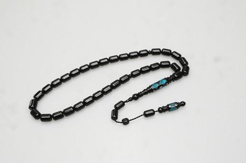 Oltu Taşı Nakkaş Kilim Desen İmameli Sade Tespih