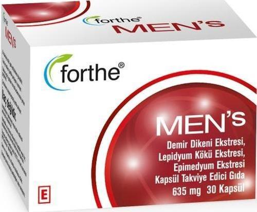 Forthe Men'S Çakşır Otu, Lepidyum, Epimedyum Içeren Kapsül Takviye Edici Gıda
