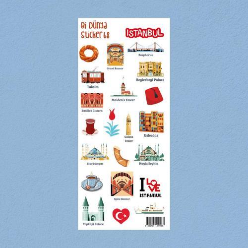 M68 – İstanbul Mekanları Sticker Seti