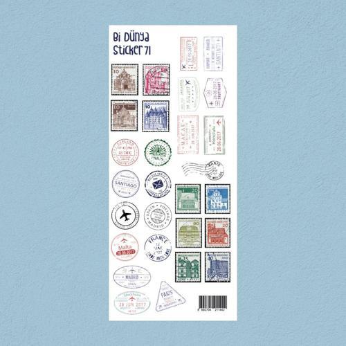 M71 – Posta Pulları Sticker Seti