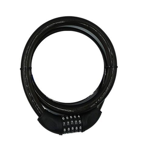 Motosiklet Bisiklet için 20MMx120CM Siyah 5 Şifreli Güvenlik Sabitleme Kilidi