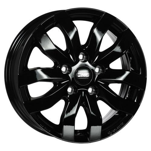 -986-03 6.5x16-5x120 ET52 65.1 Complete Black Gloss Jant (4 Adet)