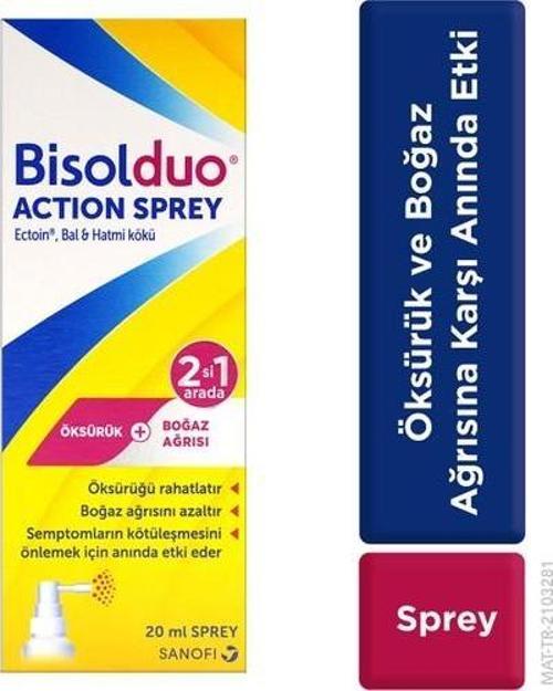 Action Ağız Ve Boğaz Spreyi - Öksürük Ve Boğaz Ağrısına Karşı Anında Etki