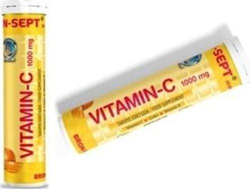 Suda Collagen Bron-Sept Vitamin C 1000 Mg 20 Efervesan Tablet