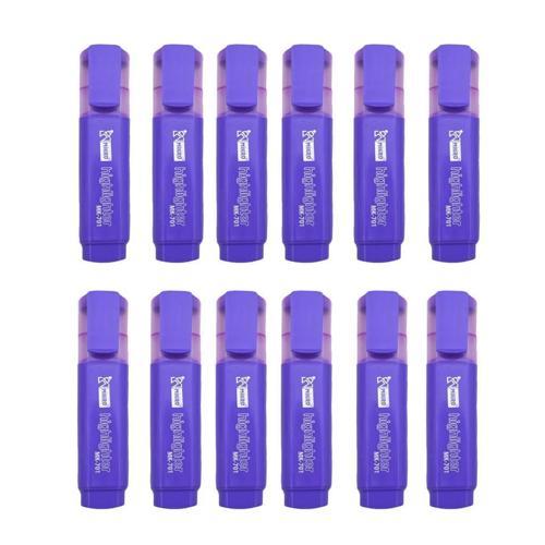 Fosforlu Kalem Mk 701Mr Mor - 12 Adet