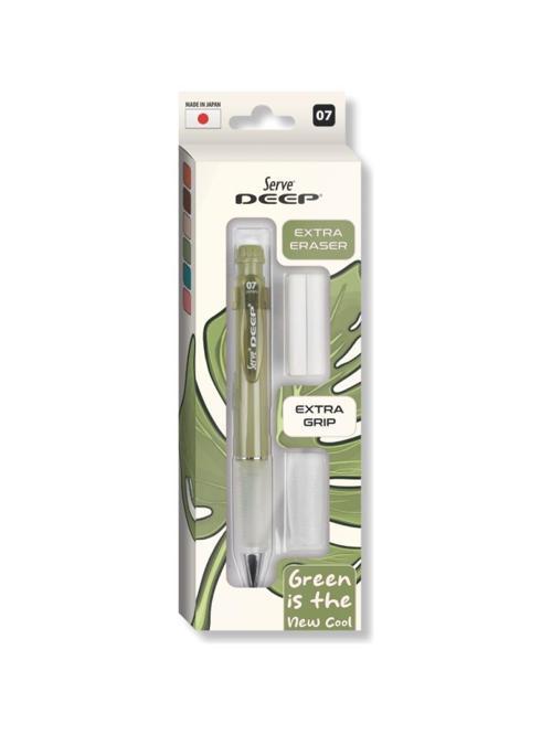 Deep Kalem Grıp Silgi Yedekli Set 07 Mm Yaprak Yeşili