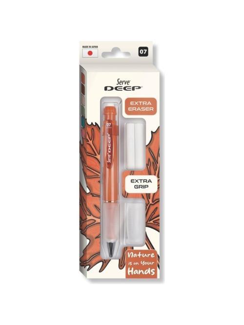 Deep Kalem Grıp Silgi Yedekli Set 07Mm Kiremit