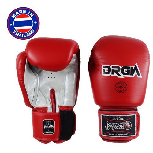 DRGN-G3 Hakiki Deri Boks Eldiveni Kırmızı Muay Thai Eldiveni