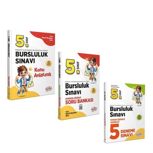 Editör 5.Sınıf Bursluluk Konu Soru ve Deneme Seti 3 Kitap
