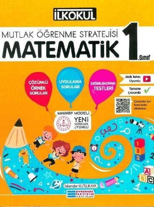 1.Sınıf Matematik Mutlak Öğrenme Stratejisi Kitabı Evrensel İletişim