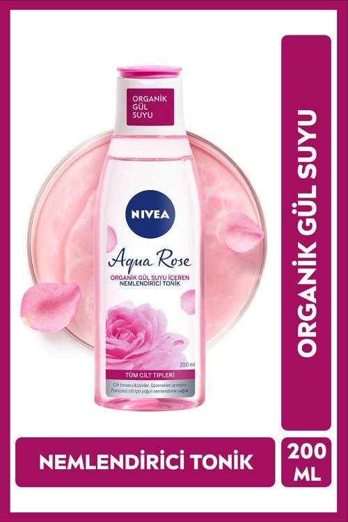 Aqua Rose Organik Gül Suyu İçeren Nemlendirici Tonik 200ml, Nemlendirici, Gözenek Arındırıcı