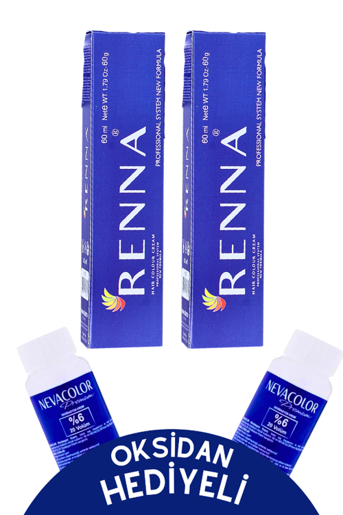 Tüp Boya 60 Ml 6-68 Bronz Kahve 2li Set Oksidan Hediyeli