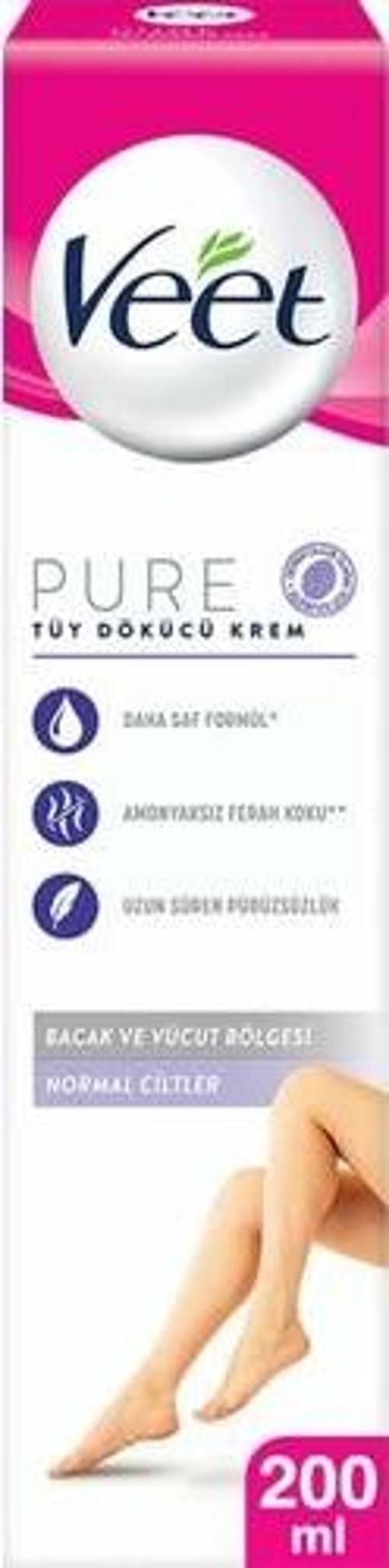 Pure Tüy Dökücü Krem Bacak Ve Vücut Bölgesi 200 Ml