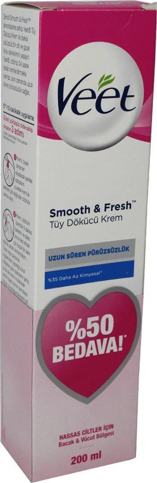 Tüy Dökücü Krem 200 Ml Hassas Ciltler Için Bacak Ve Vücut Bölgesi