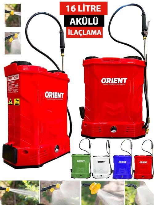 ORİENT Turbo 16 Lt Şarjlı Sırt Tipi İlaç Pompası Akülü İlaçlama Makinesi