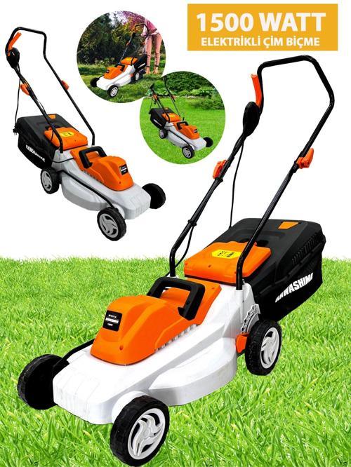 Kawashima 1500 Watt Elektrikli Çim Biçme Ot Biçme Makinesi