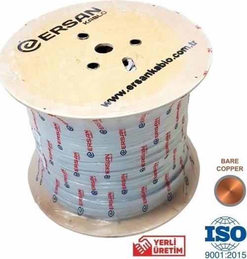 Ersan Kablo 23AWG Full Bakır CAT6 Kablo Gri 500Mt