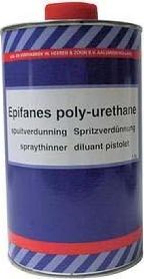 Epifanes tiner, 1 litre Poliüretan verniğin sprey uygulamasında kullanılır