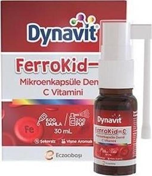 Ferrokid-C Mikroenkapsüle Demir C Vitamini Damla/Sprey 30 Ml