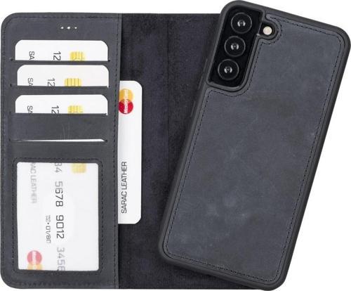 Samsung Galaxy S22 Plus Uyumlu Deri Cüzdanlı Kılıf Liluri G1