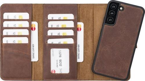 Samsung Galaxy S22 Plus Uyumlu Deri Cüzdanlı Kılıf Santa G2