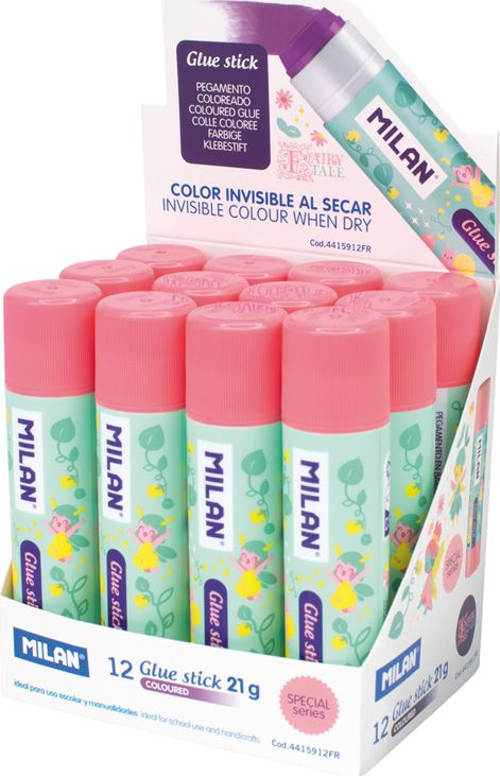 MILAN 4415912FR FAIRY TALE  PERİ MASALI MOR YAPIŞKANLI STICK YAPIŞTIRICI 21GR 12Lİ