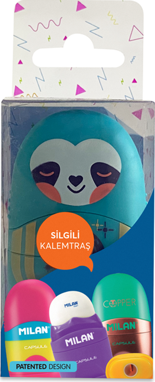 MILAN 4701116CD CAPSULE CUDDLE Kalemtıraş-SİLGİ BLİSTER