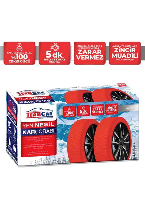 Teamcar Kar Çorabı 155/70/R15 Uyumlu Small Active Serisi Zincir Muadili